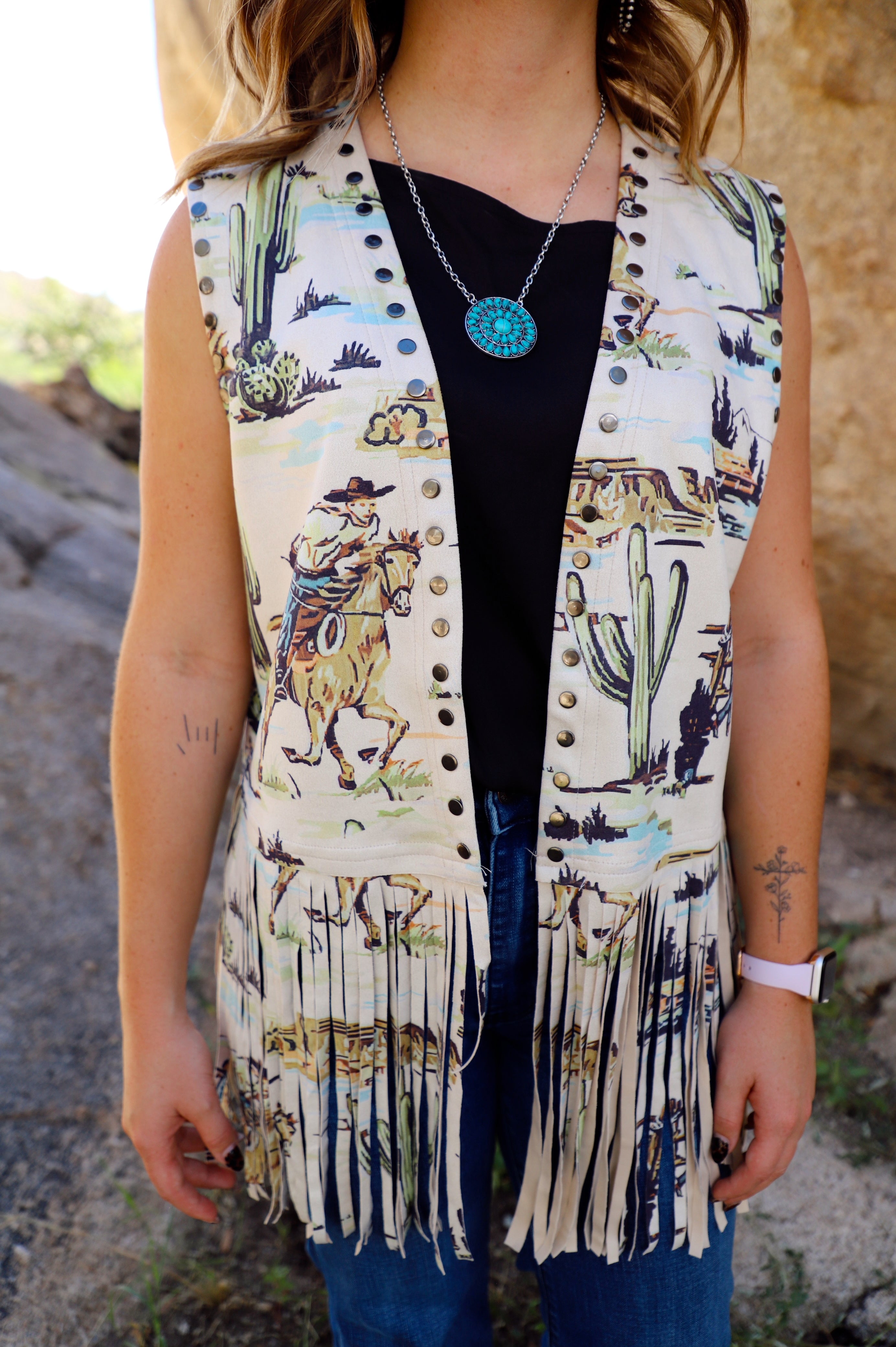 The Desert Days Fringe Vest