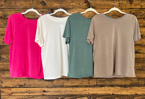 The Lovely Basic Tee- Multiple Colors