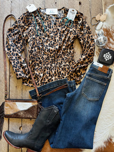 The Ashlynn Leopard Blouse