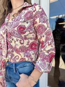 Roper-Women's Paisley Print Top