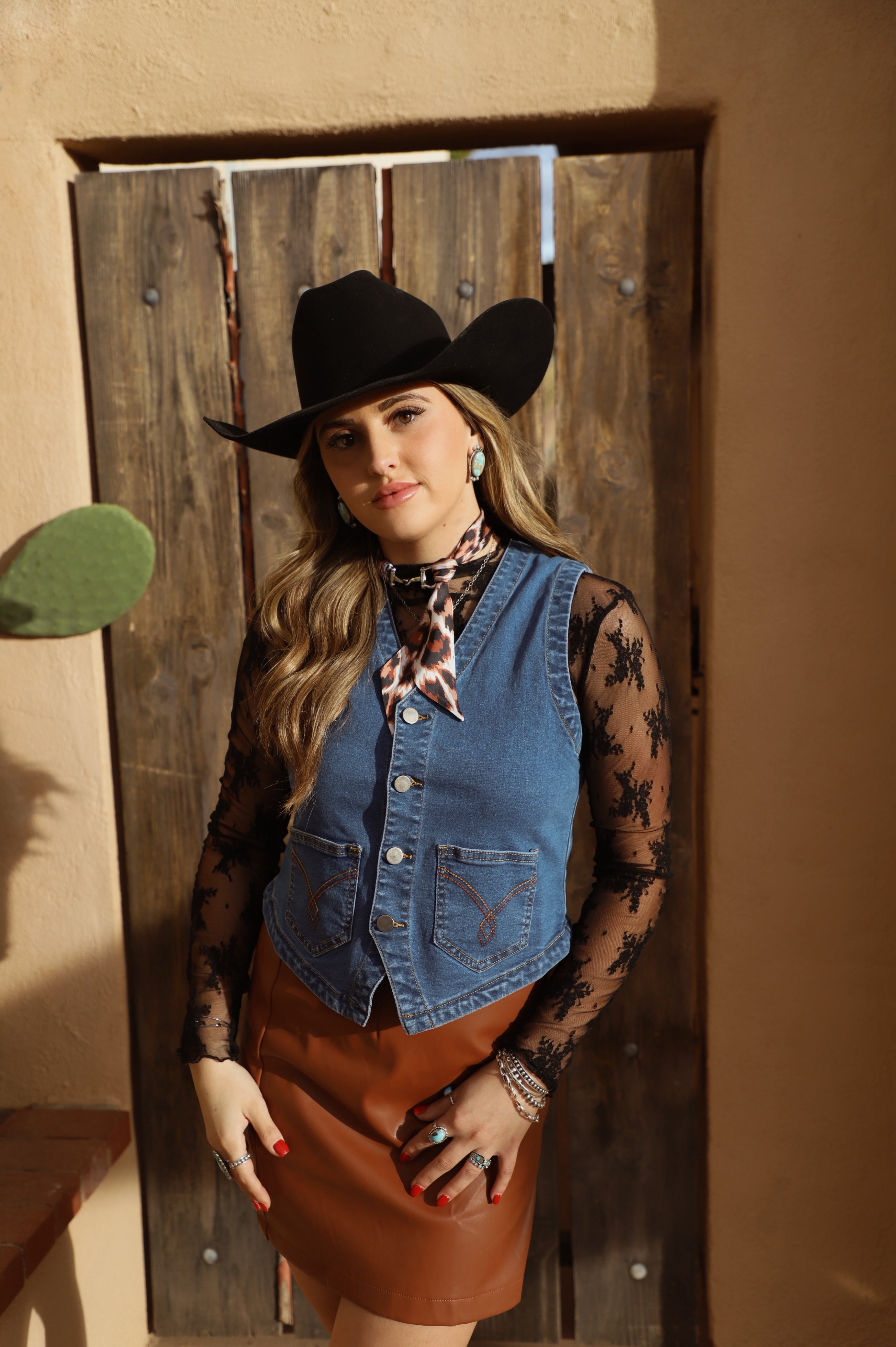 The Boot Stitch Denim Vest