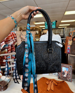 The Midnight Grace Tooled Purse