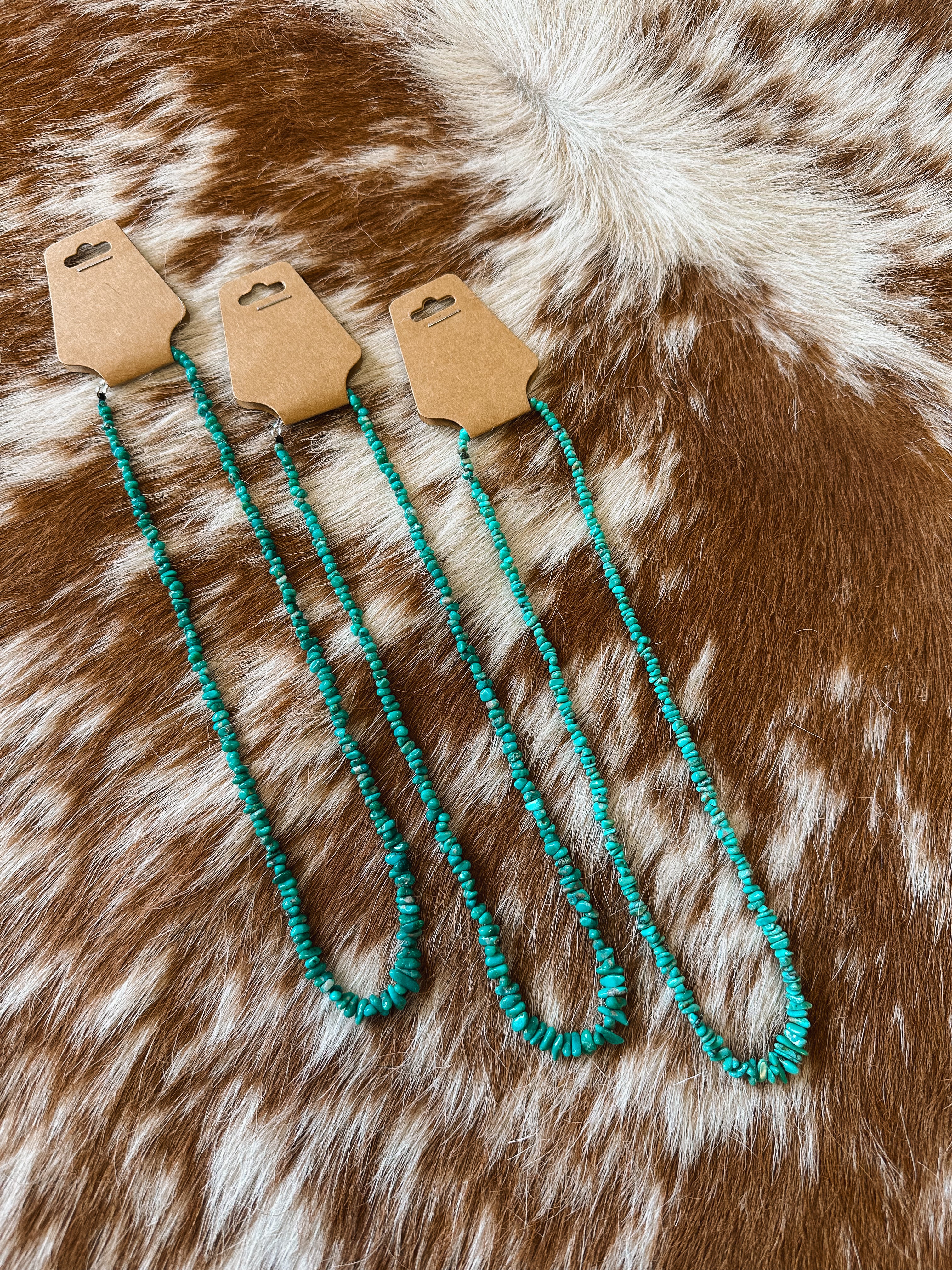 The Kingman Turquoise Chip Necklaces