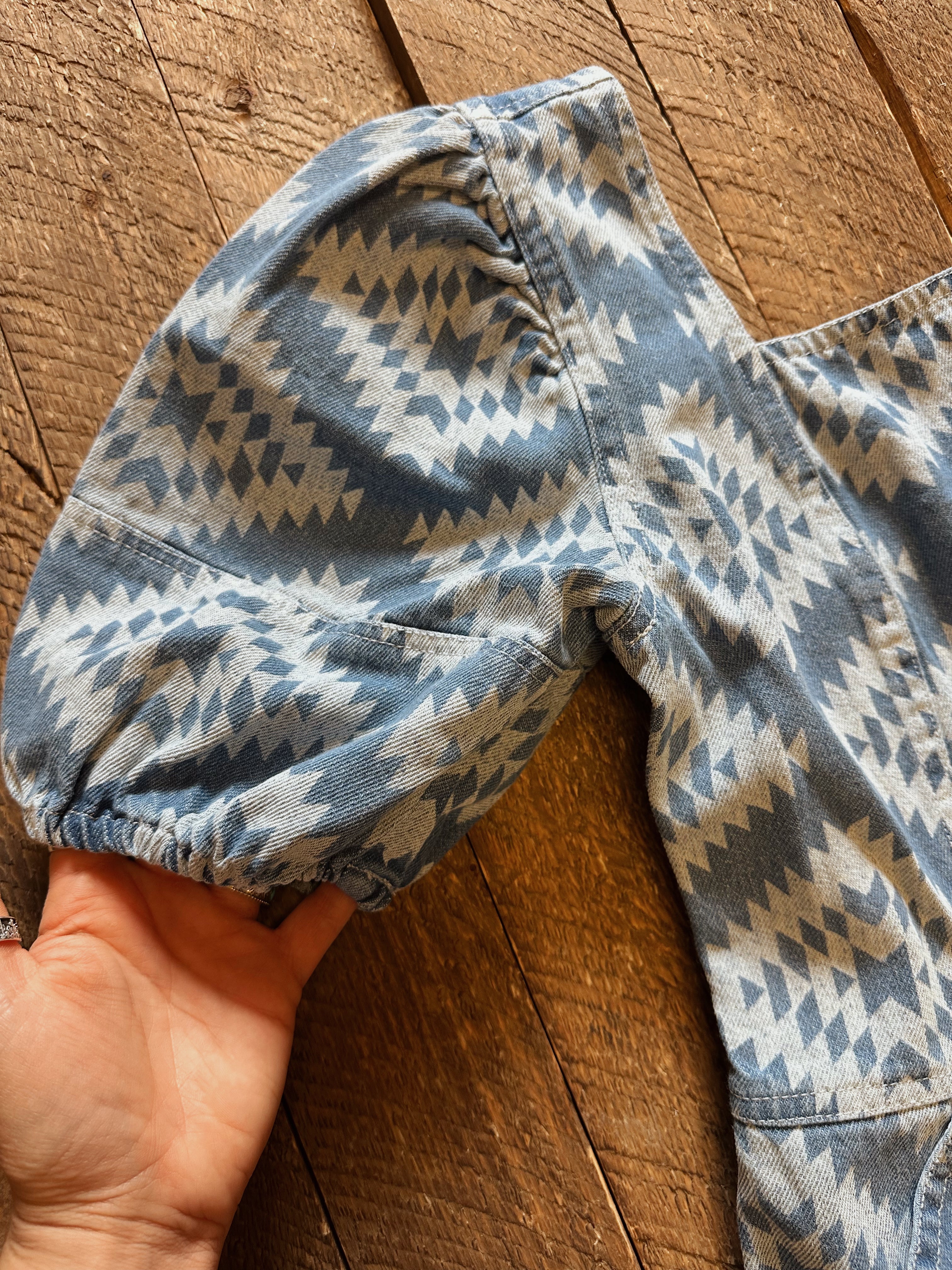 The Denim Aztec Dress