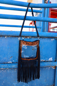 VCC- Clear Stadium Bag with Fringe