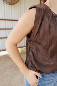 The Vanna Pleated Top