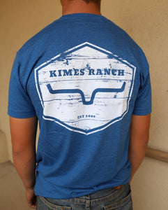 The Blue Wooden Hex Tee Kimes Ranch- Men's