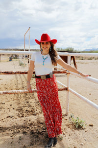 The Shannon Paisley Skirt