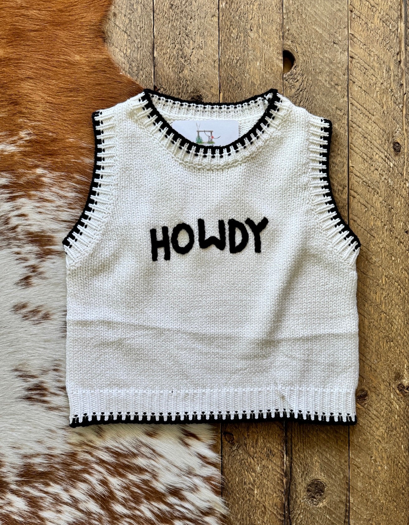 The Howdy Sweater Vest