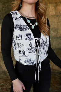 The Loretta Cowboy Tie Vest