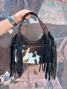 The Knox Cowhide Hobo Bag