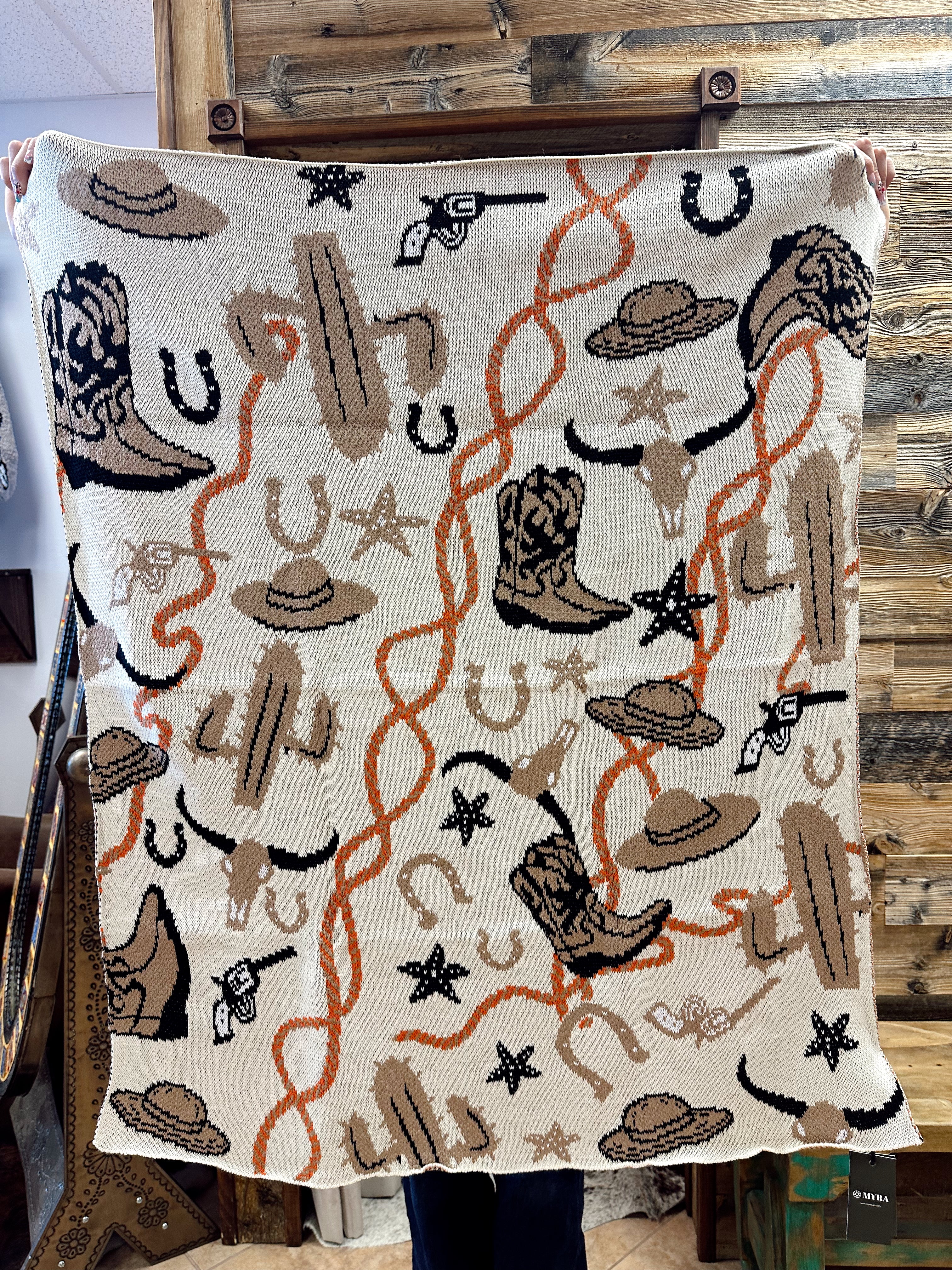 The Snuggle Spurs Baby Blanket