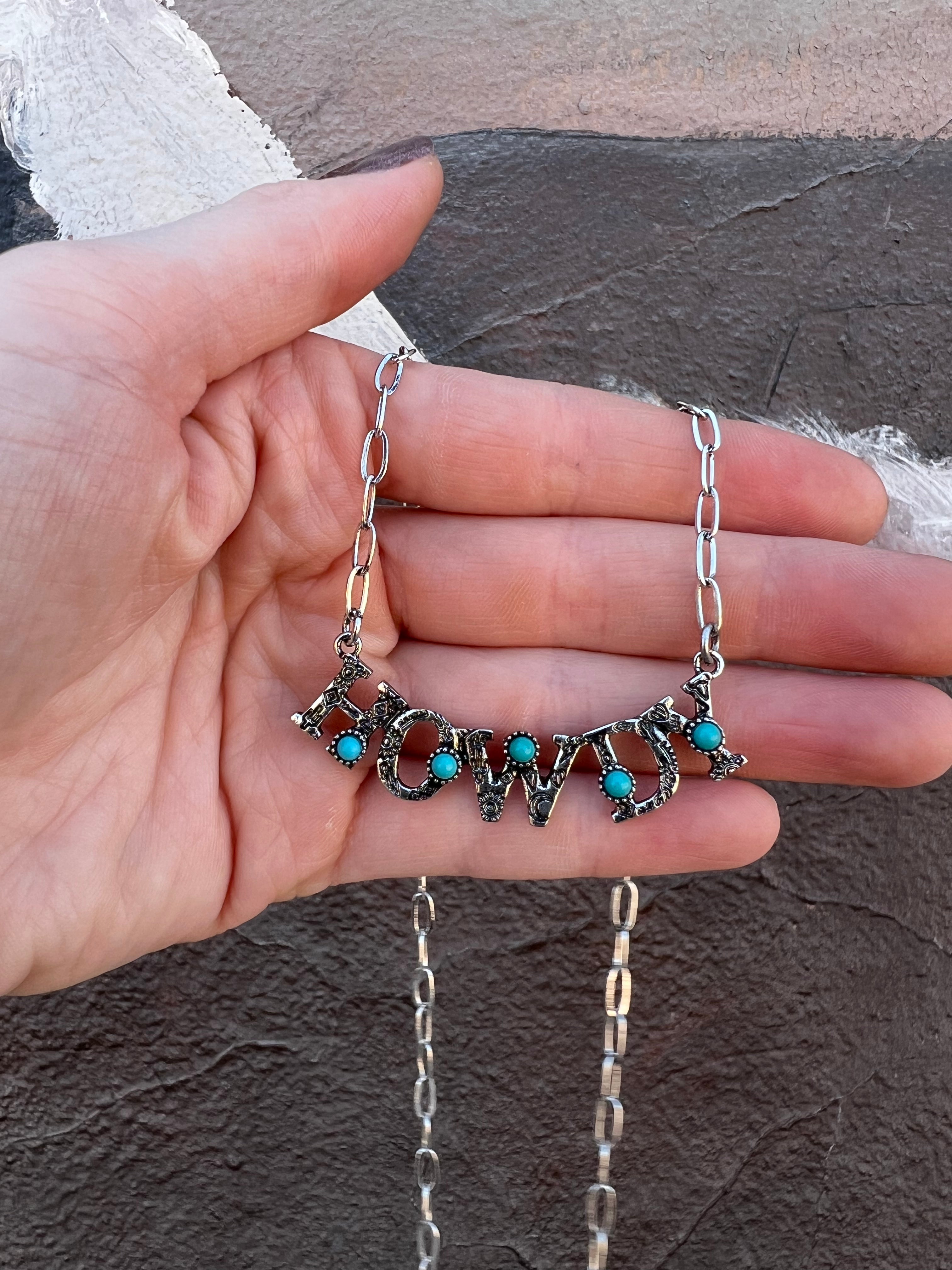 Howdy Turquoise Necklace and Earring Set