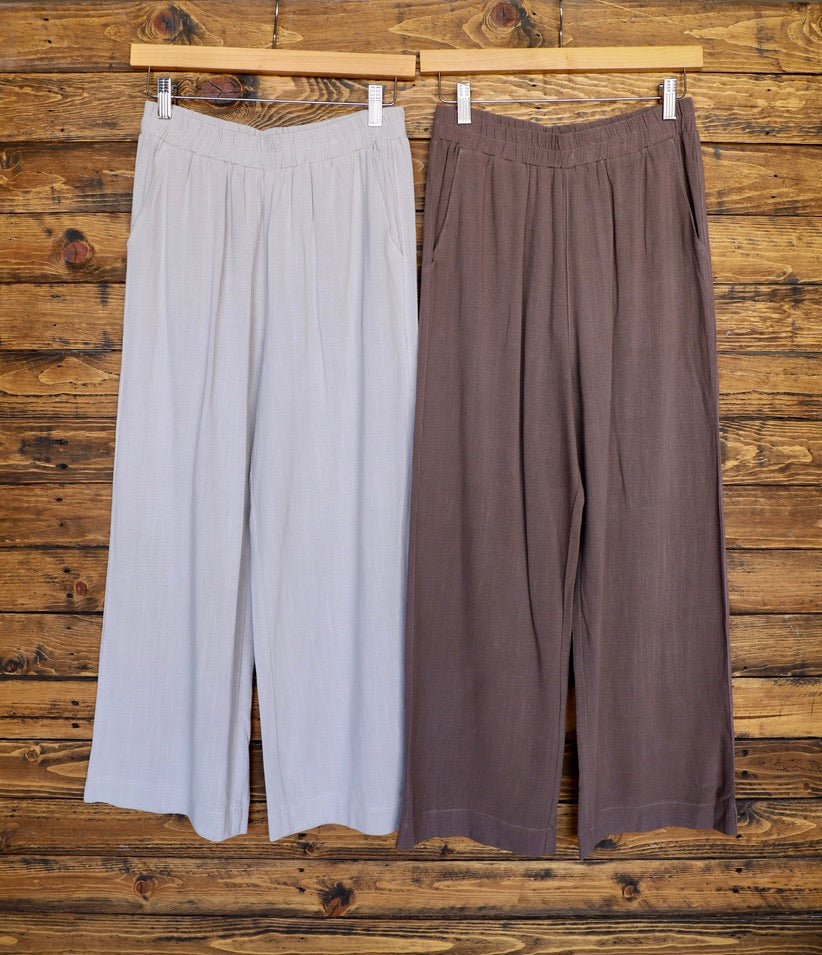 The Aspen-Linen Blend Pant