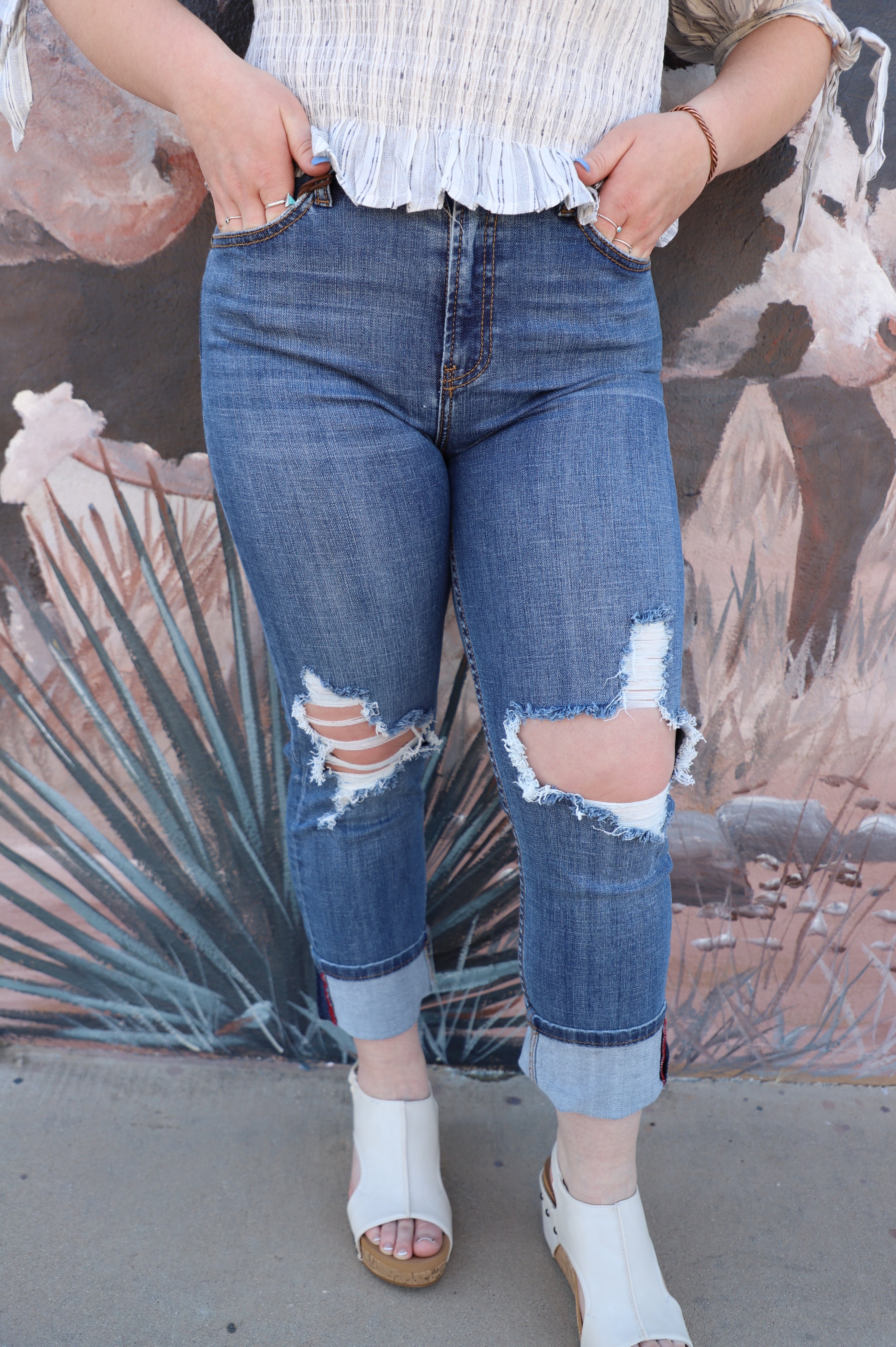 Tin Haul- The Rachel -Crop Jean