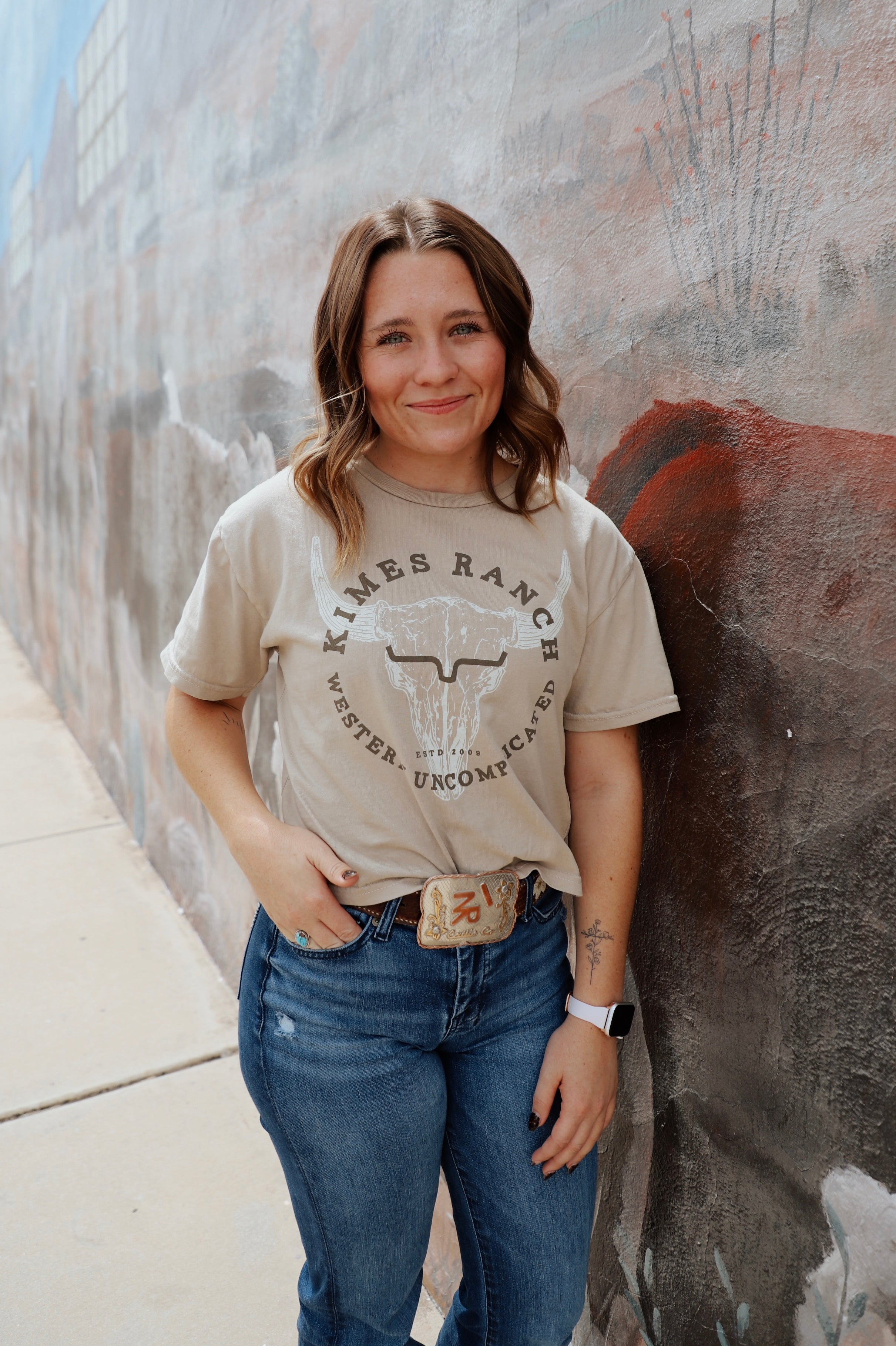 The Bison Skull Kimes Ranch Tee