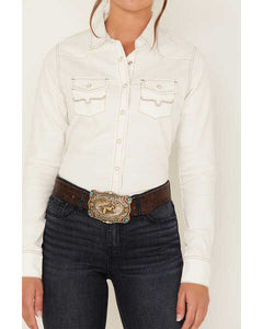 Kimes Ranch Kaycee Women's Denim Top- White