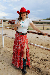 The Shannon Paisley Skirt