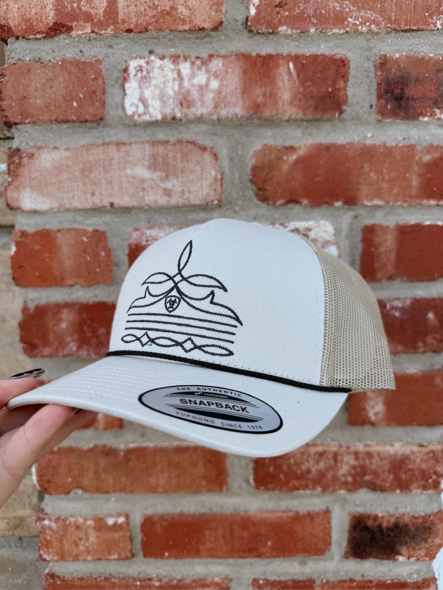The Tan Ariat Bootstitch Cap
