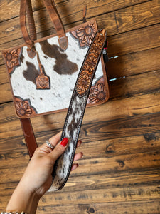 The Valerie Cowhide Sunflower Purse
