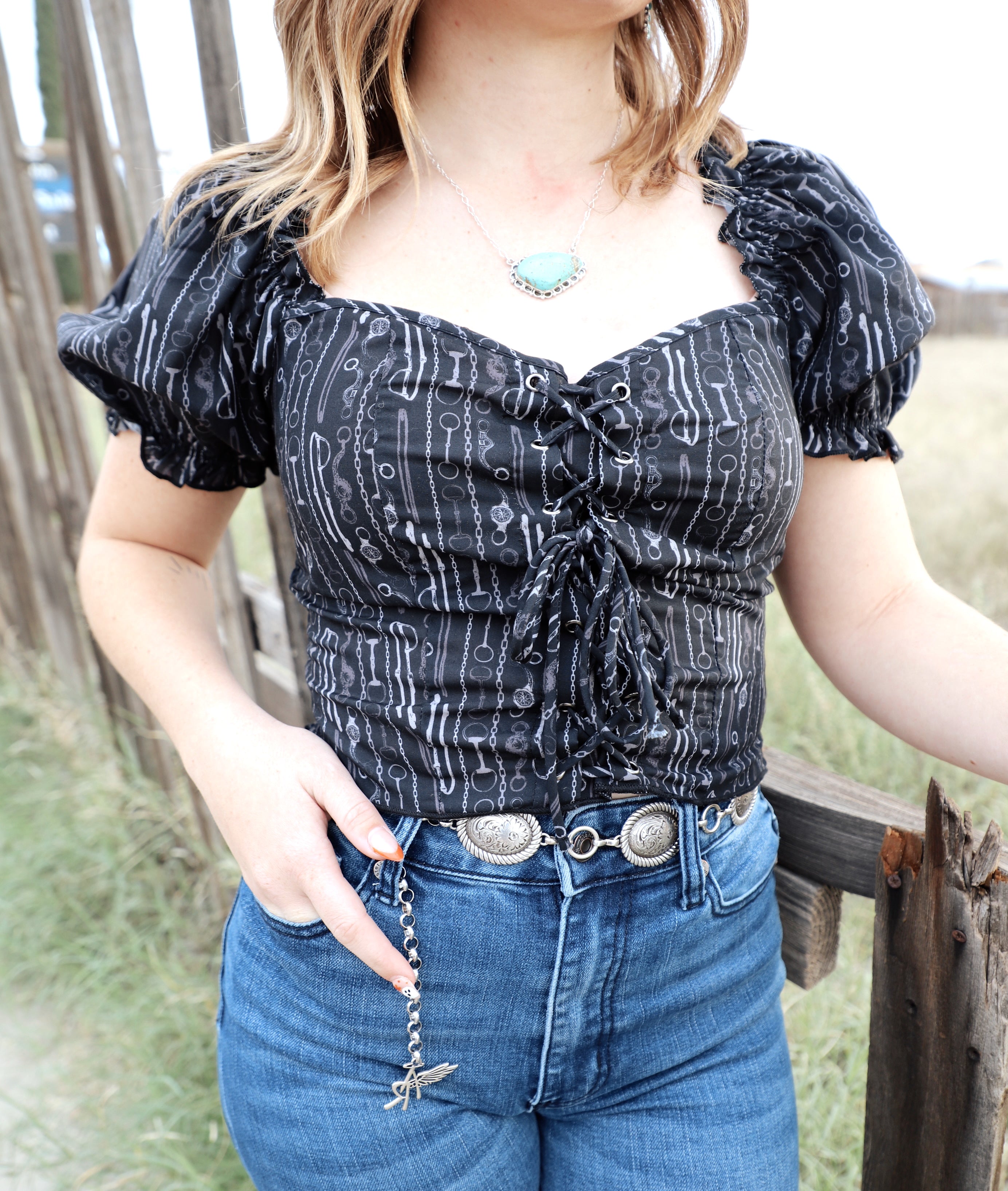 The Snaffle Bit Queen Top