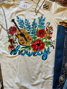 The Bluebonnet Howdy Tee