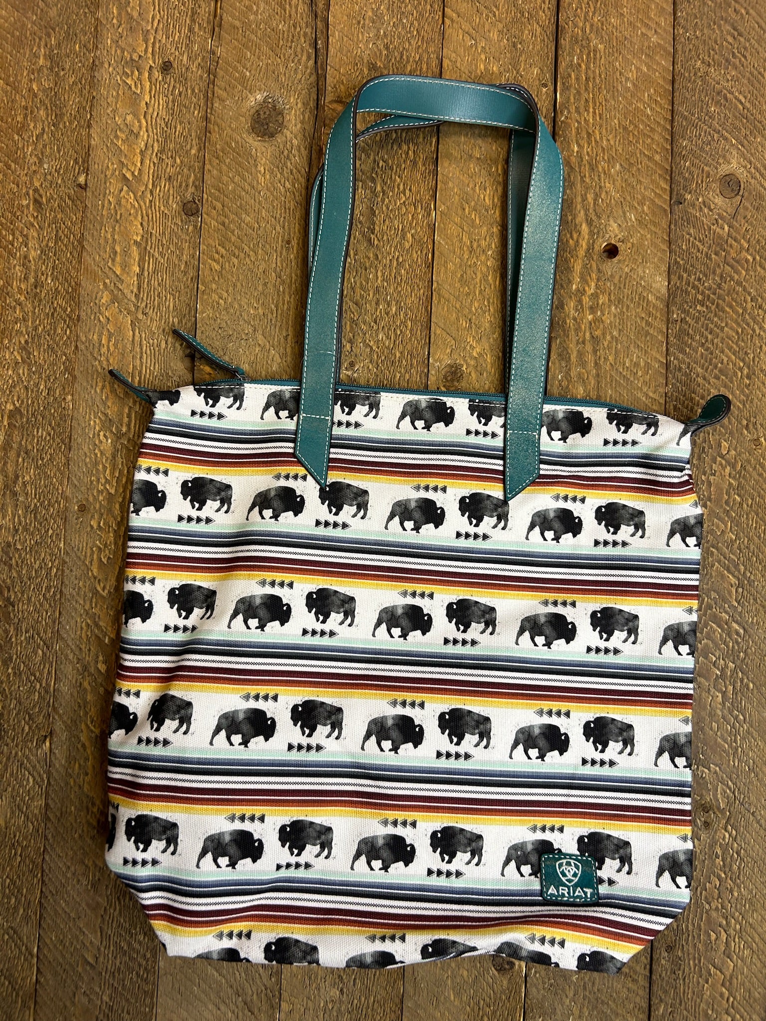 Ariat-Tall Tote-Buffalo Print