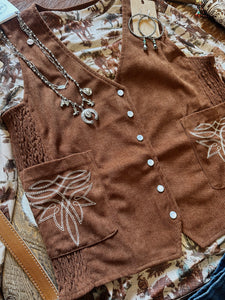 The Marley Pearl Snap Vest