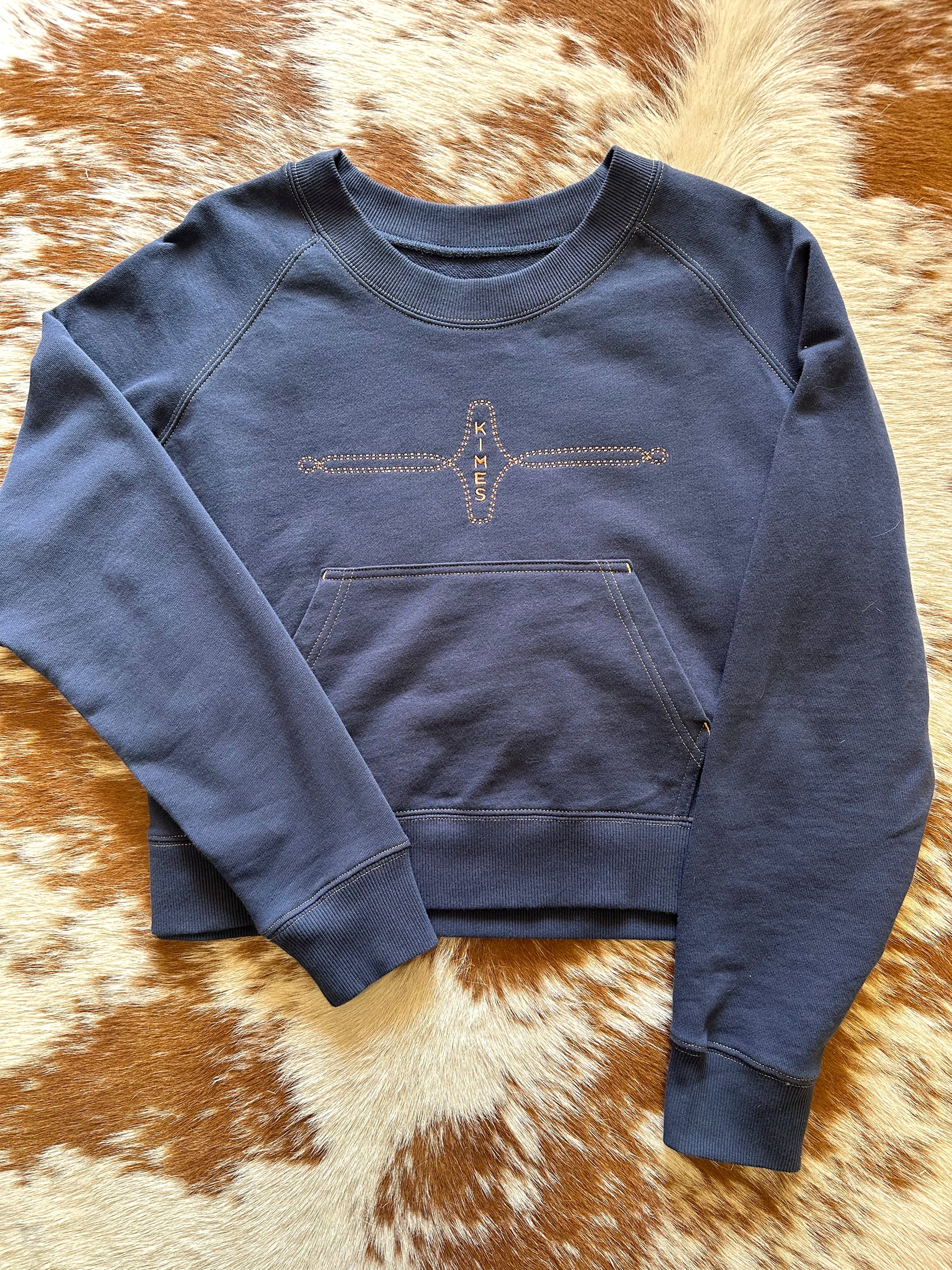 The Gracie Cropped Crewneck- Kimes Ranch