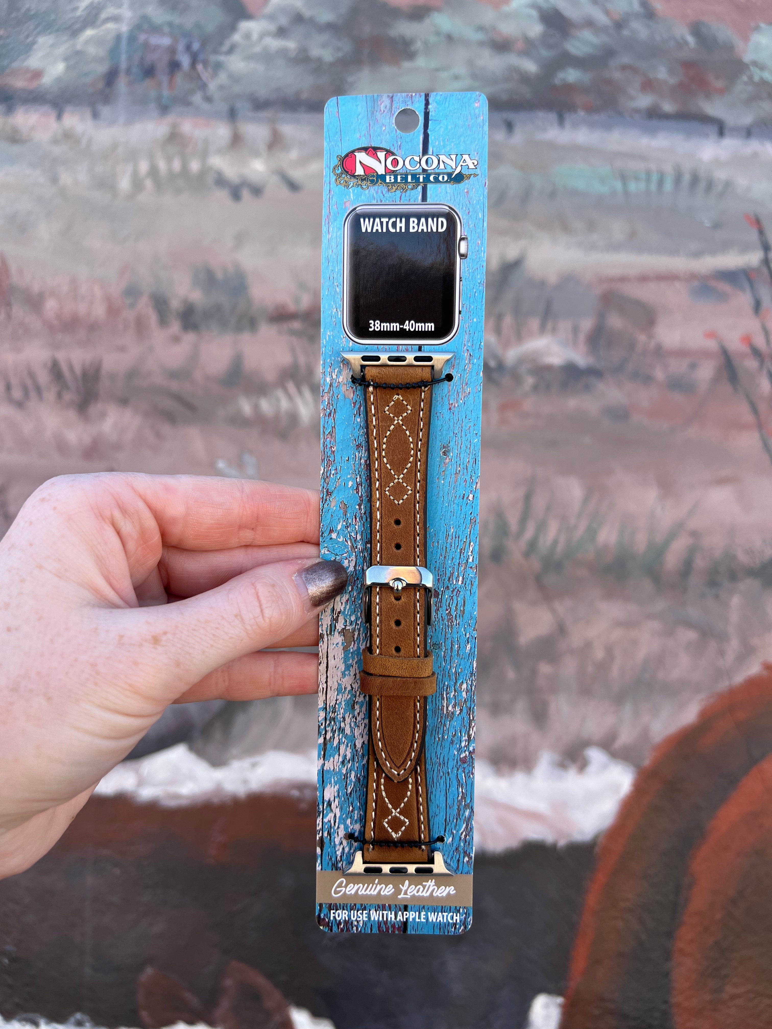 The Boot Stitch Leather Watch Band (38/40mm)