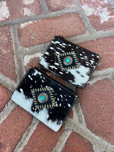 Ophelia Credit Card Wallet in Black & White