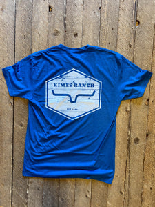The Blue Wooden Hex Tee Kimes Ranch- Men's