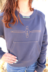 The Gracie Cropped Crewneck- Kimes Ranch