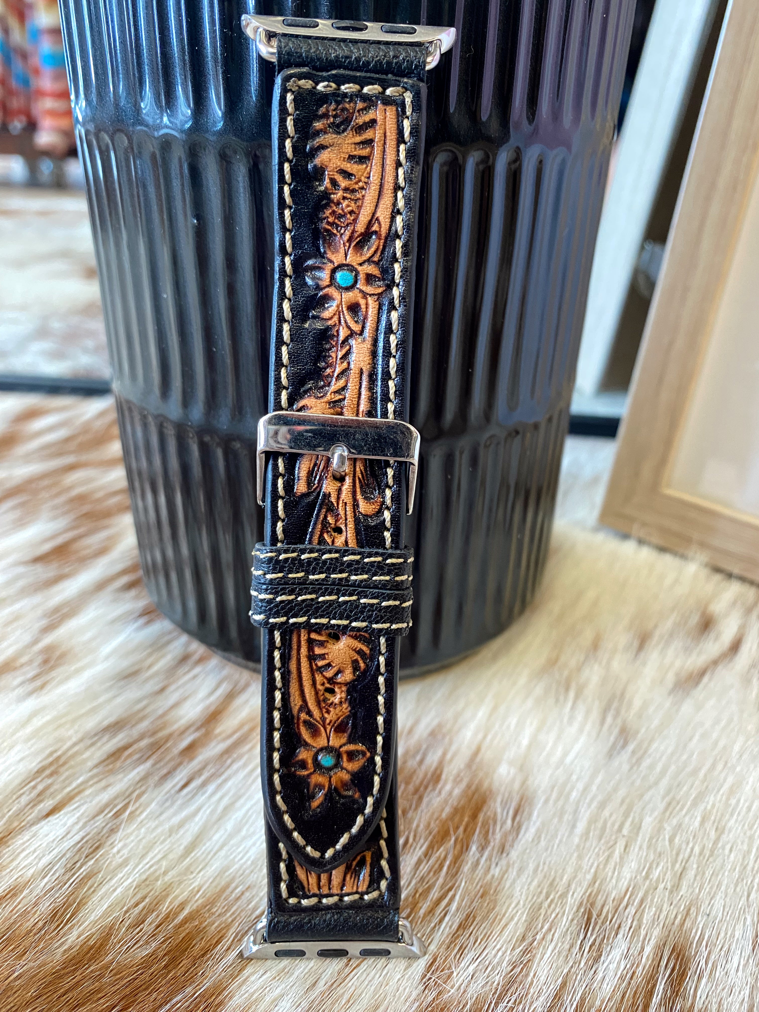 The Fox Trail Tooled Watchband