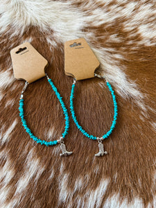 The Boot Scootin Turquoise Chip Bracelets