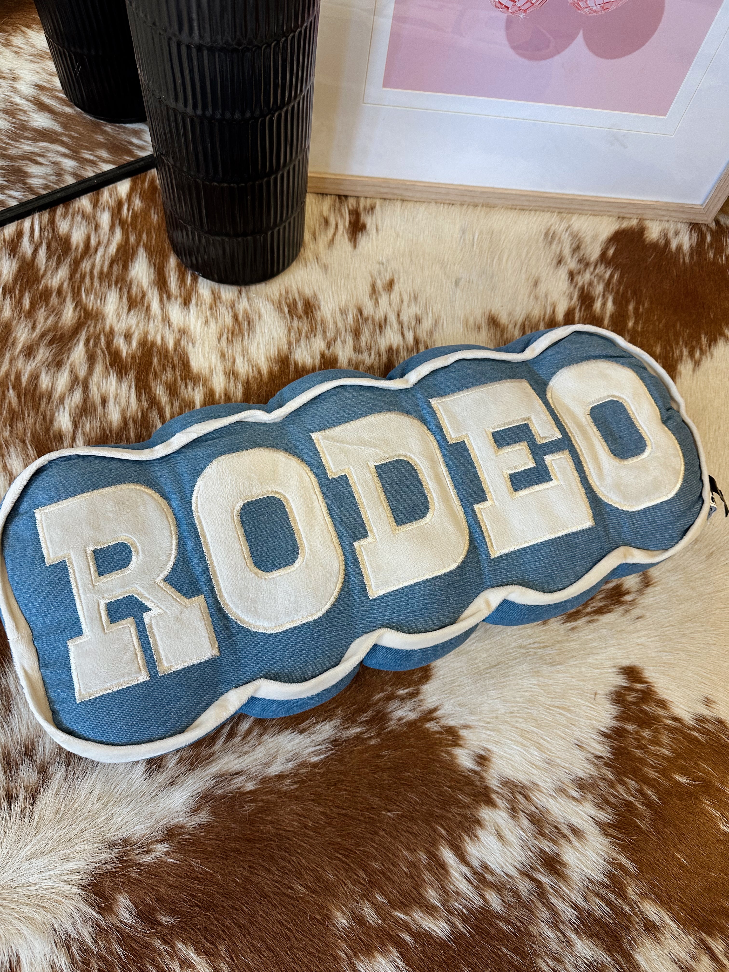 Rowdy Rodeo Sign The Rowdy Rodeo Pillow – Shabby Ranch
