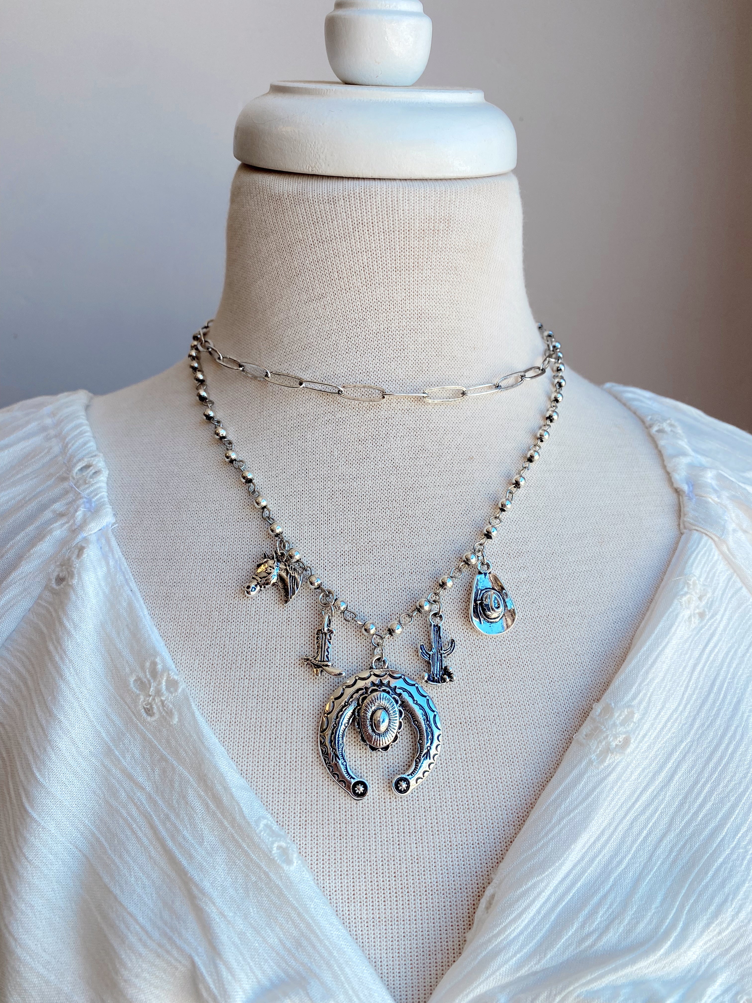 The Western Way Layered Charm Necklace