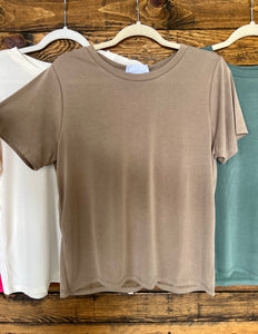 The Lovely Basic Tee- Multiple Colors