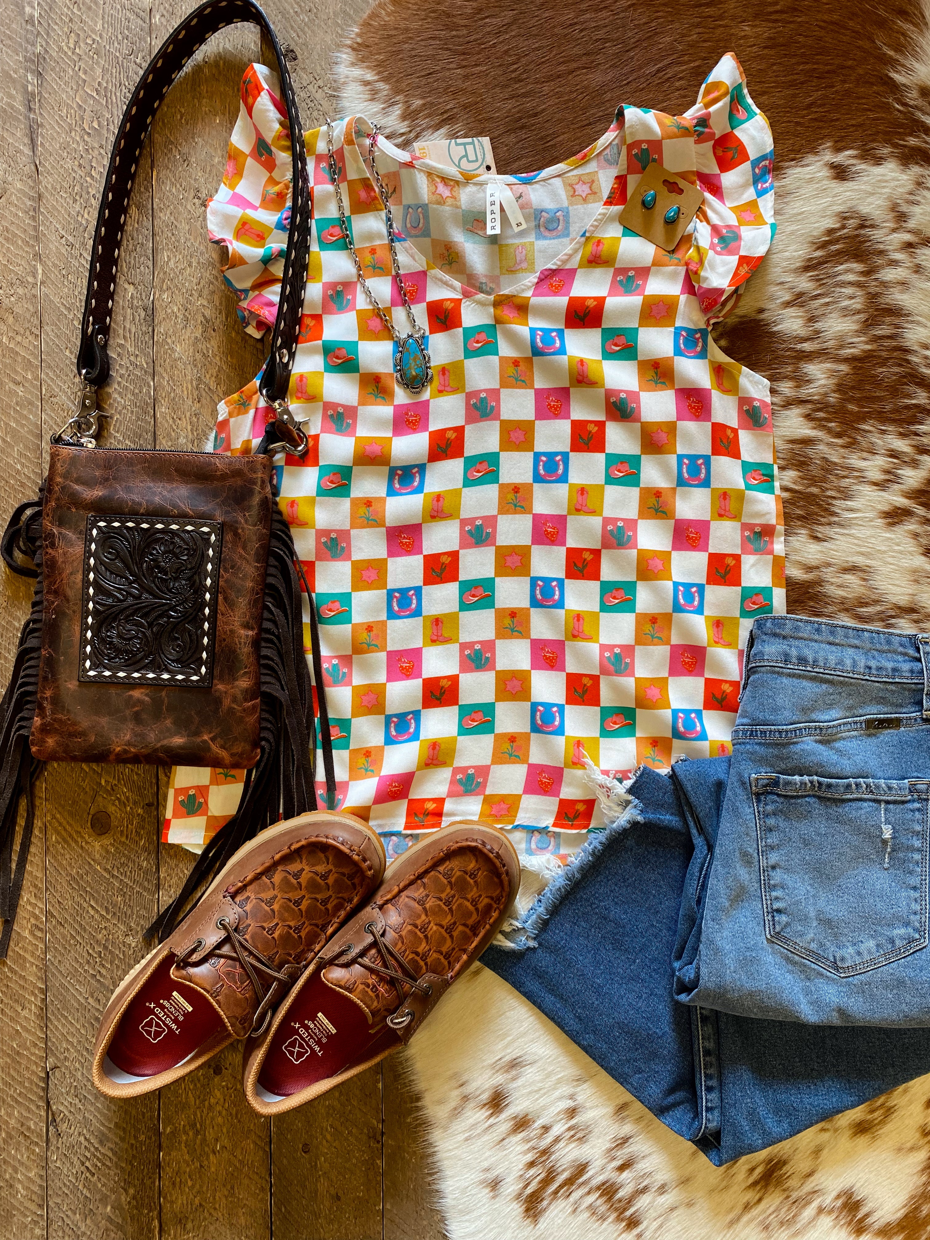 The Jemma Checkered Top