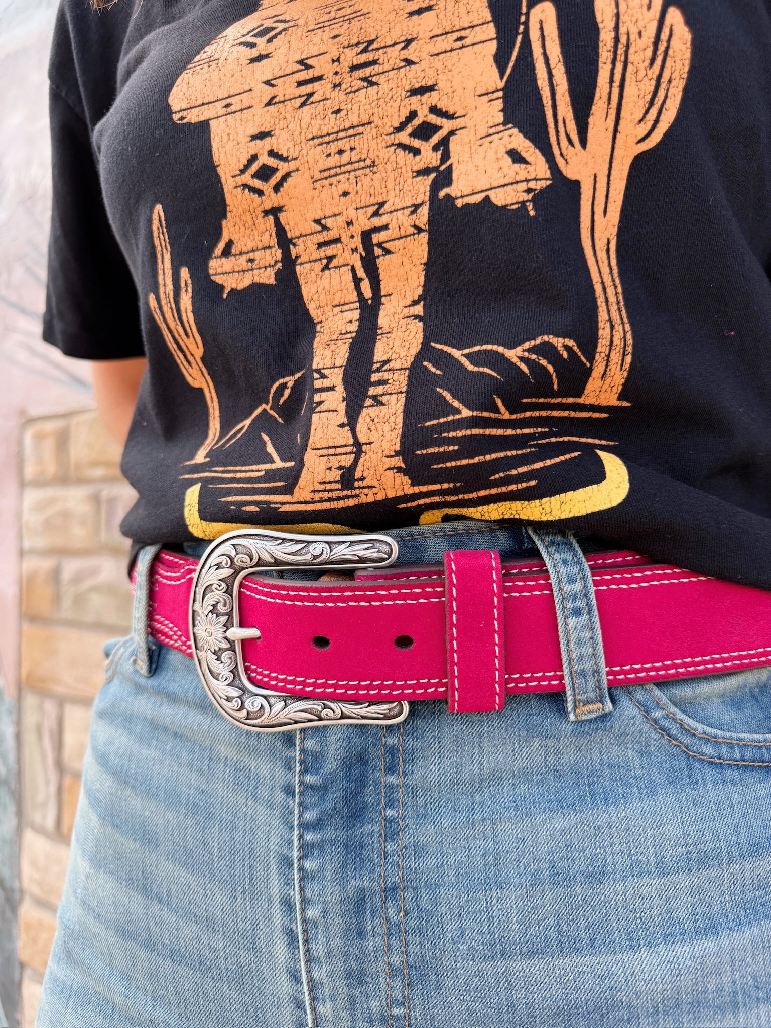 The Pink Casanova Ariat Belt