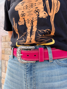 The Pink Casanova Ariat Belt