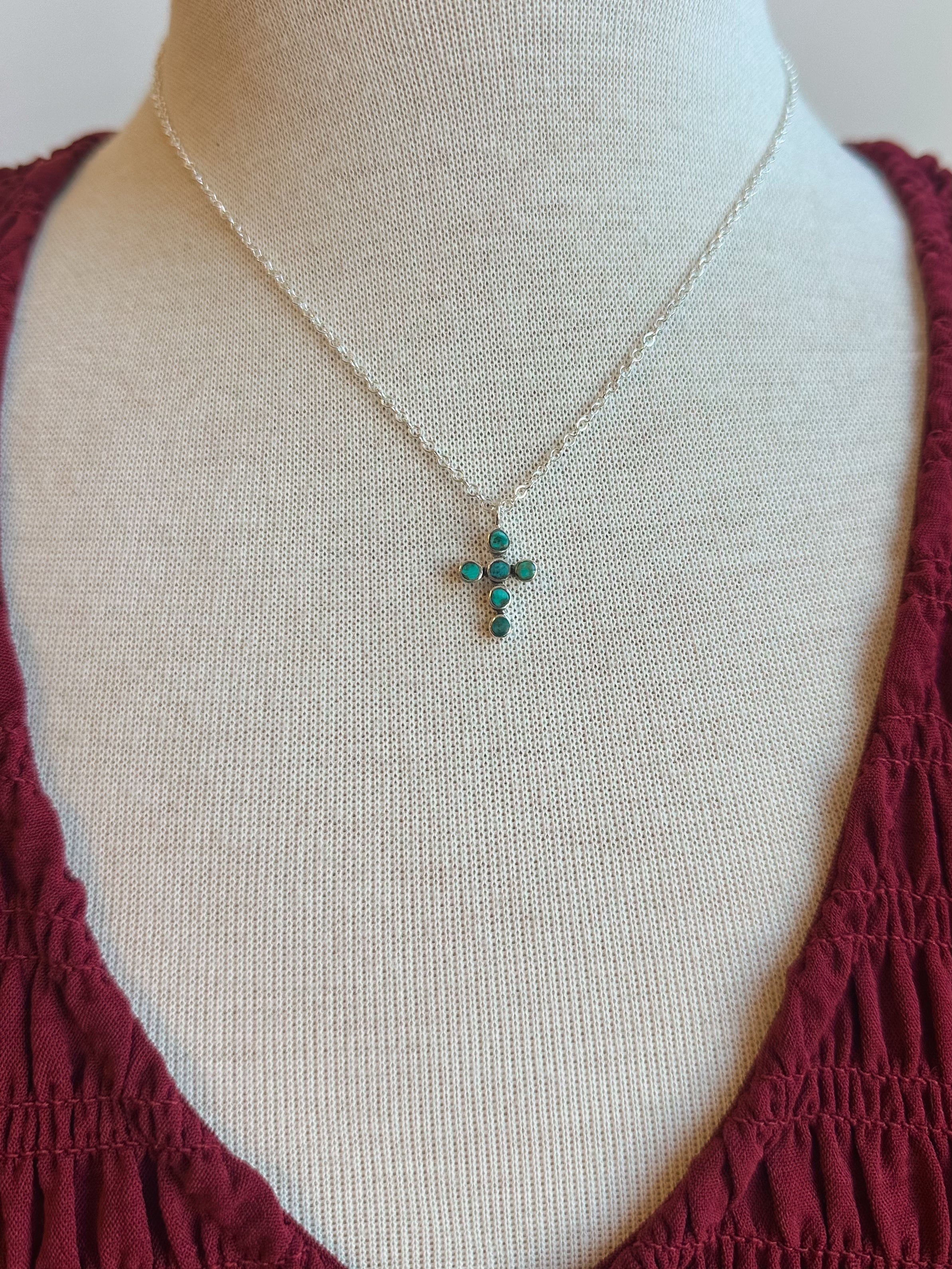 The Turquoise Cross Everyday Necklace