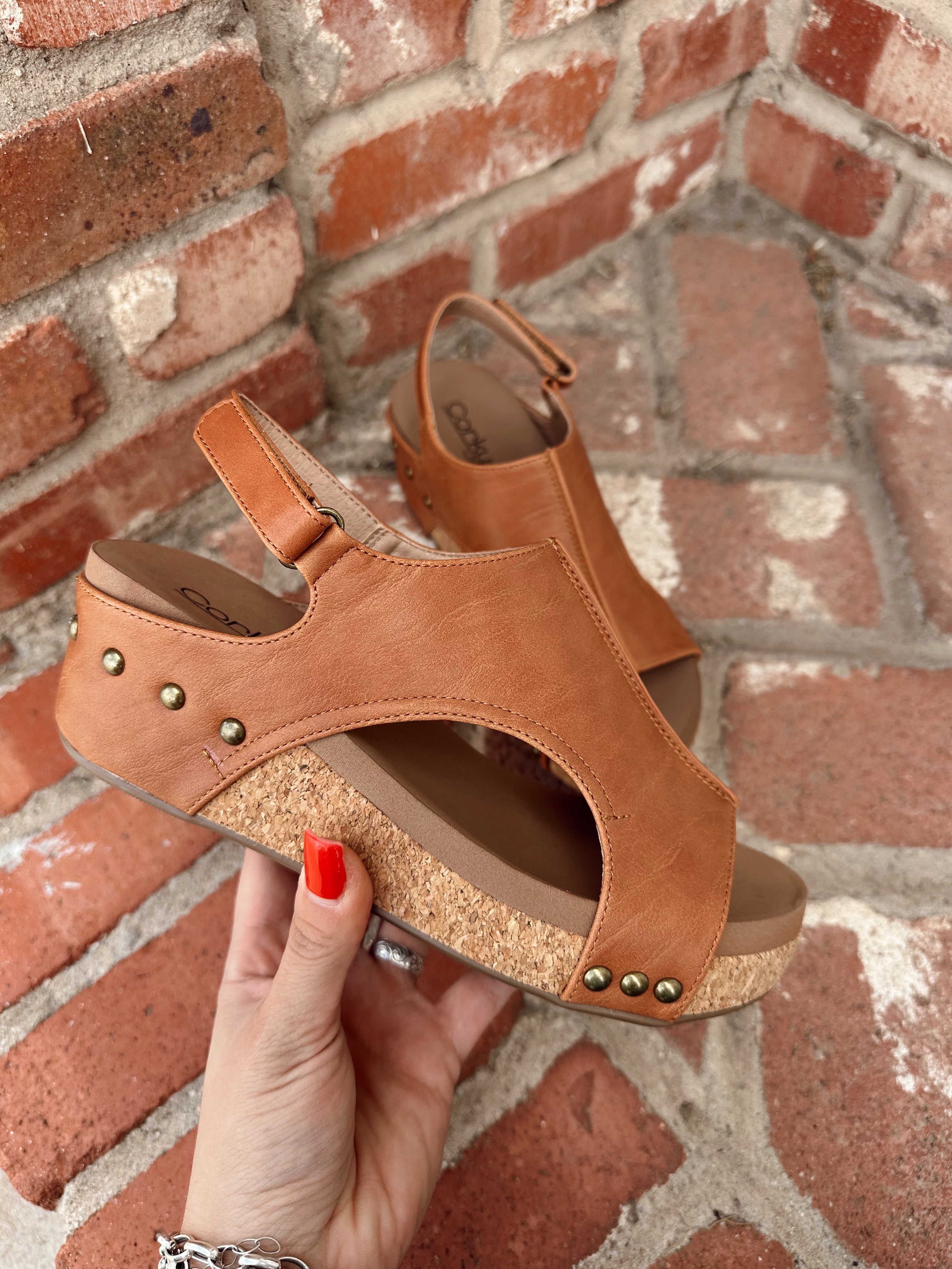 The Volta Wedge- Cognac