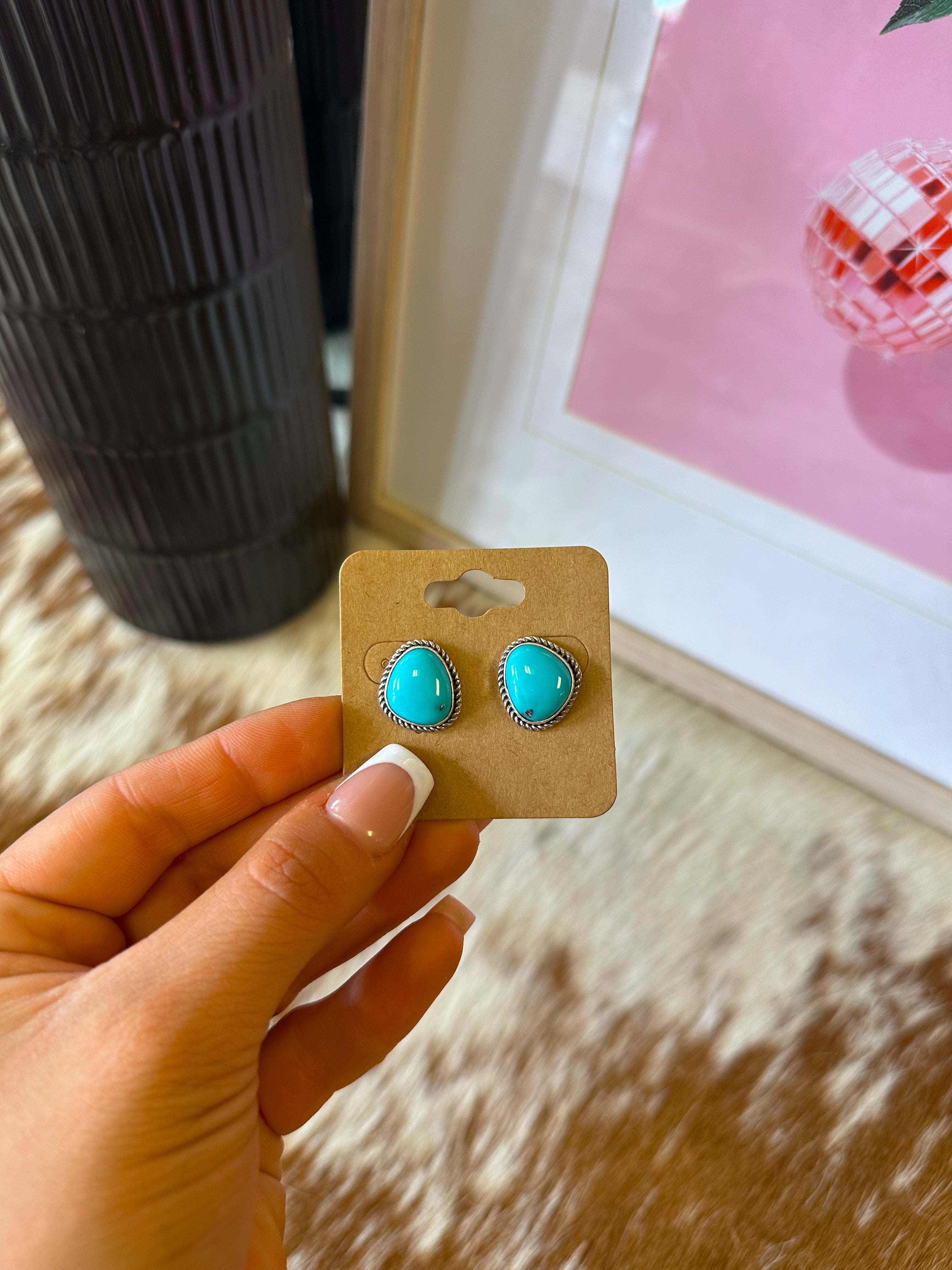 The Baylor Turquoise Studs
