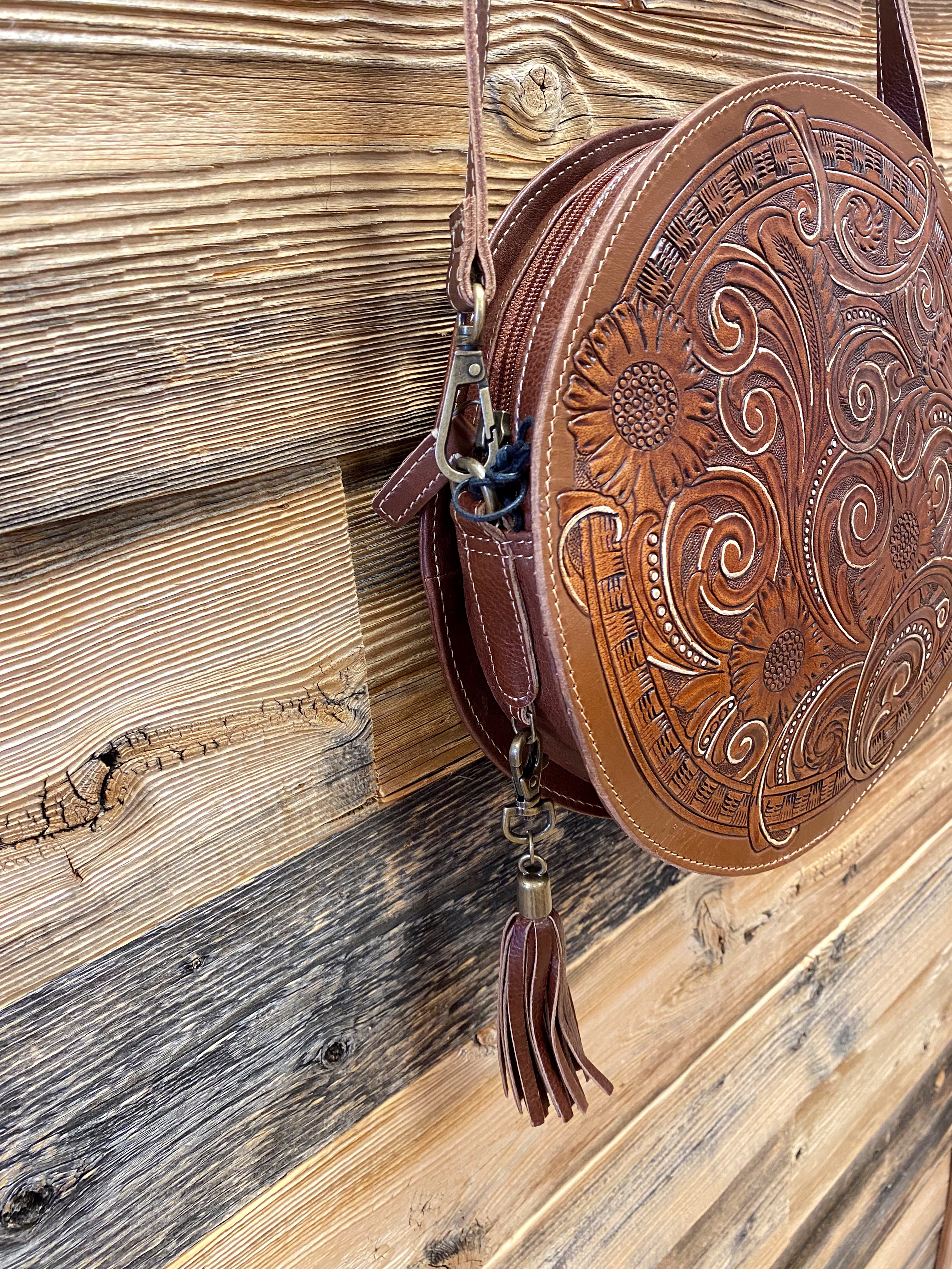 The Tooled Oro Round Bag