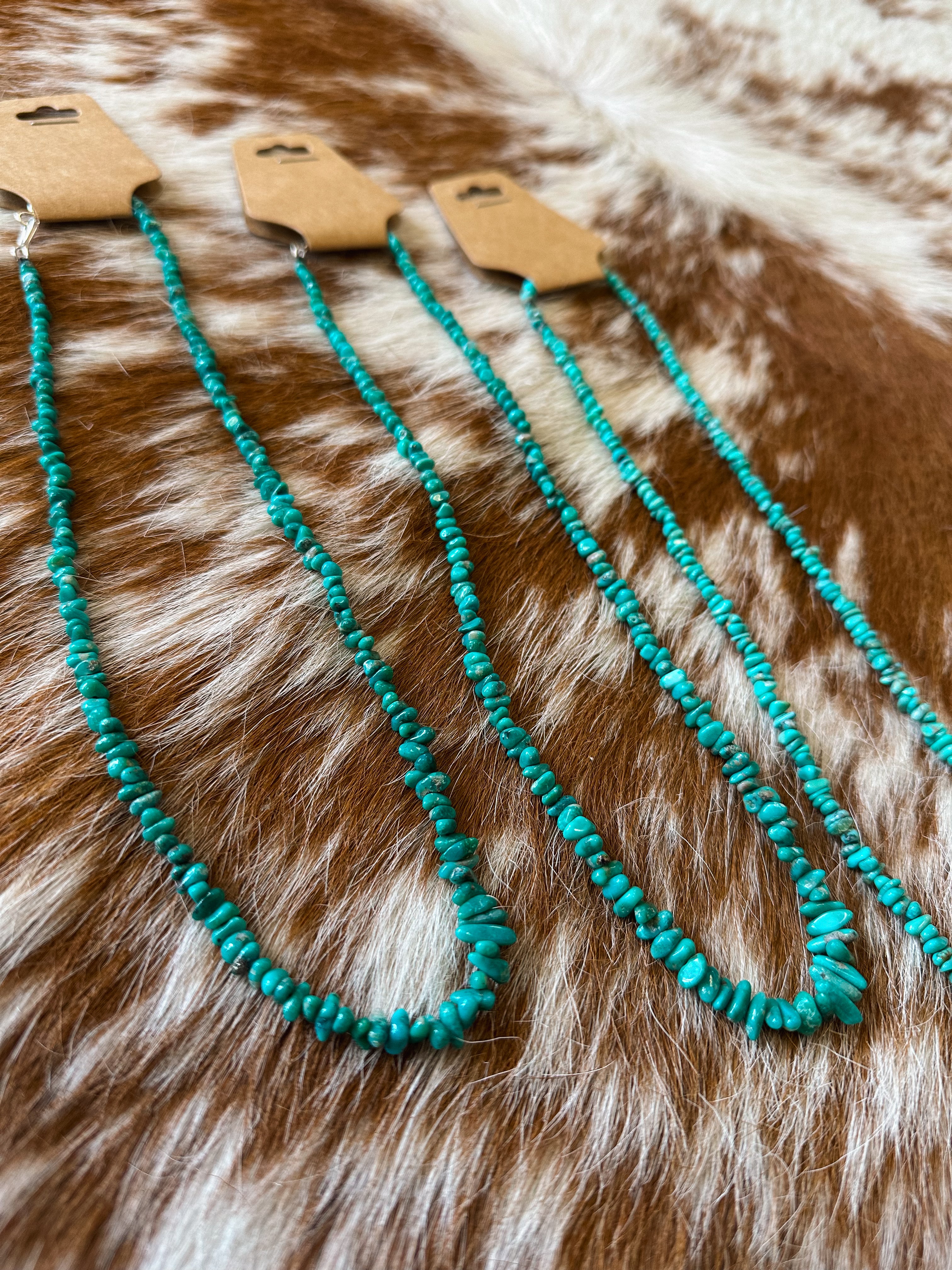 The Kingman Turquoise Chip Necklaces
