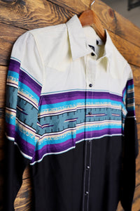 Roper-Women's Serape Border Long Sleeve Shirt