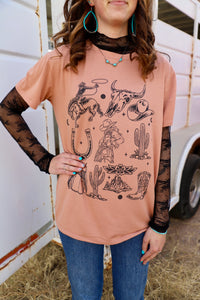 The Bayley Western Collage Graphic Tee