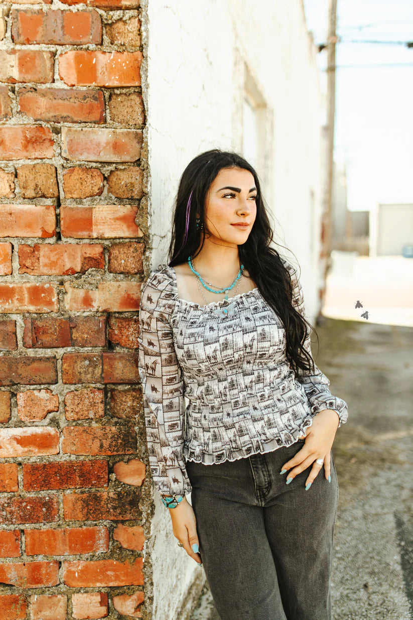 The Pony Postcard Top