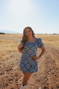The Denim Aztec Dress